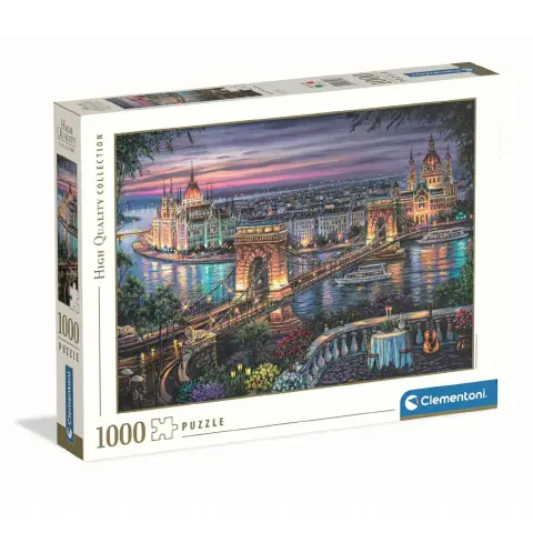 Puzzle 1000 Pezzi Hqc Lights Of The Danube - confezione 13 pz