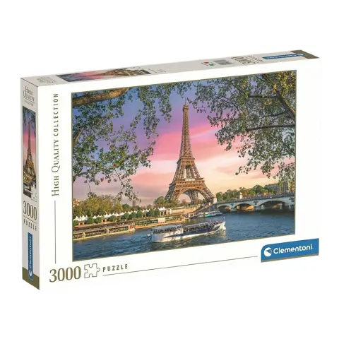 Puzzle 3000 Pezzi Hqc Tour Eiffel The Iron Lady Sfondo Rosa
