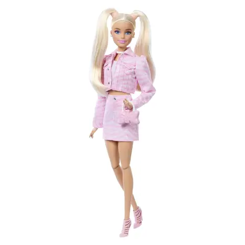 Barbie Deluxe Style N. 9 Giacca E Gonna Denim Rosa