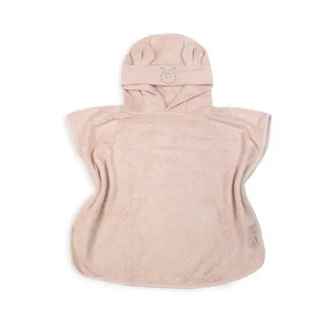 Poncho Accappatoio Bamboom in Spugna di Bambù – Warm Pink – Taglia 2-4 Anni