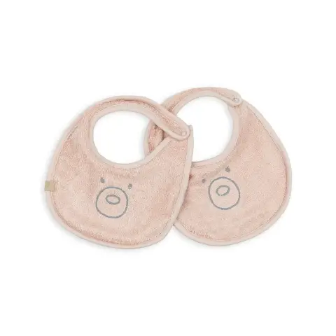 Bamboom Bavaglino in Spugna Warm Pink set 2 pz