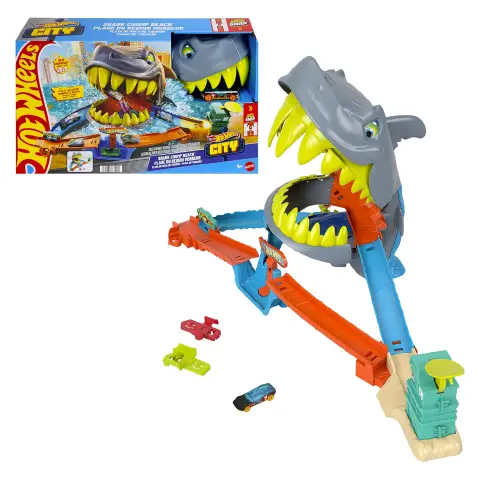 Hot Wheels Pista Squalo - Scontri In Spiaggia