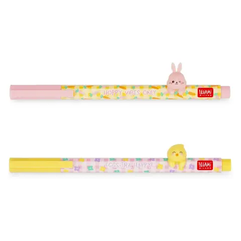 Legami - Penna gel  2 Pezzi - Lovely Friends Hoppy Easter