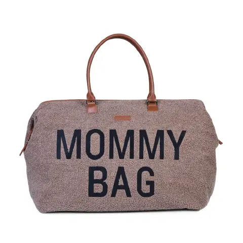Mommy Bag Borsa Fasciatoio con Materassino Teddy Soft Brown