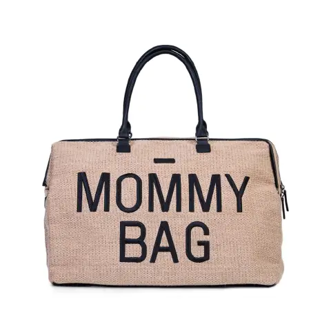 Mommy Bag Borsa Fasciatoio con Materassino Raffia
