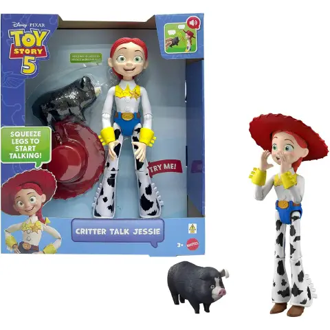 Toy Story 5 - Running Woody, Action Figure Da 30 Critter Talk Jessie