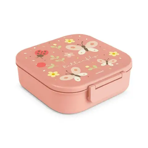Lunchbox Porta Pranzo 4 Scomparti Butterfly