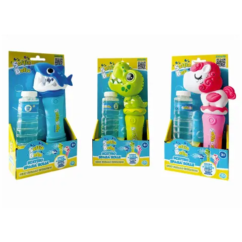 Soffiabolle - Sparabolle Dino, Squalo O Unicorno