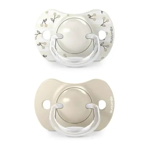 Birdies Succhietto Con Tettina In Silicone 0/6m Neutro 2 Pezzi Suavinex