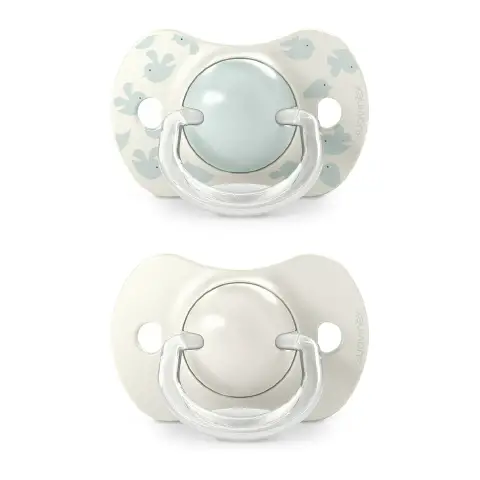 Birdies Succhietto Con Tettina In Silicone 6/18m Verde 2 Pezzi Suavinex