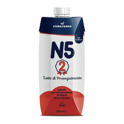 Latte N5 2 Liquido 6/12 Mesi 500ml Steril Farma - confezione 12 pz