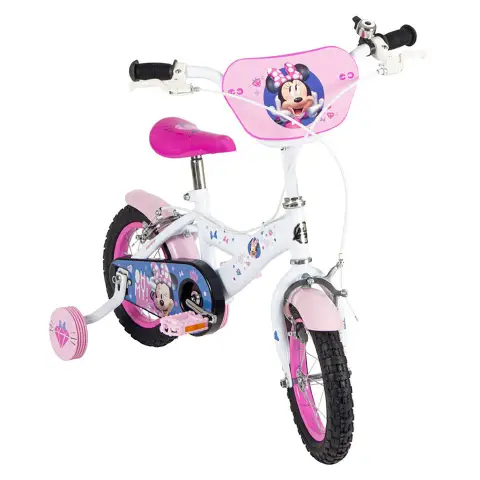 Bicicletta Bambina 12" Minnie Con Rotelle