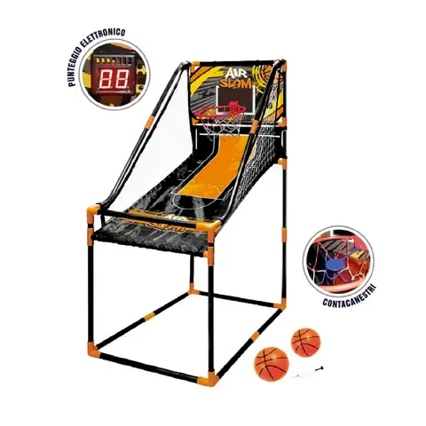 Sport1 Tabellone Basket Air Slam Con Contapunteggio E 2 Palloni Piccoli Inclusi