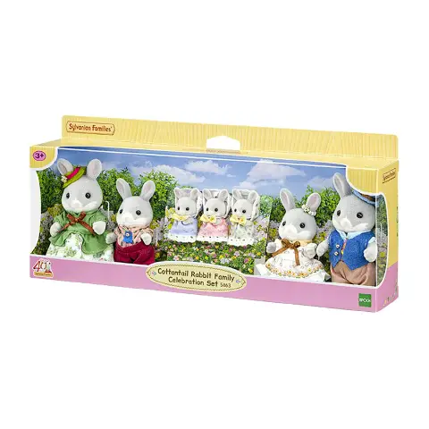 Sylvanian Families 40° Anniversario Famiglia Coniglio Cottontail