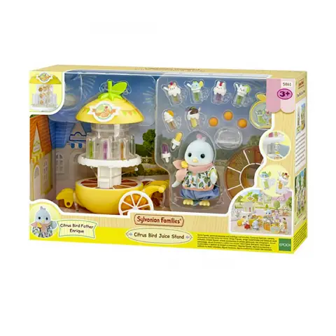 Sylvanian Families Chiosco Di Succhi Papà Uccelli Agrumi