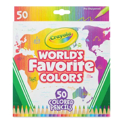 World's Favorite Colors Crayola Matite Colorate 50 Pezzi