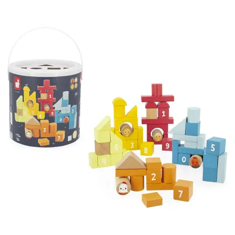 Barile In Legno Forme Educative Tema Fattoria 56 Pezzi