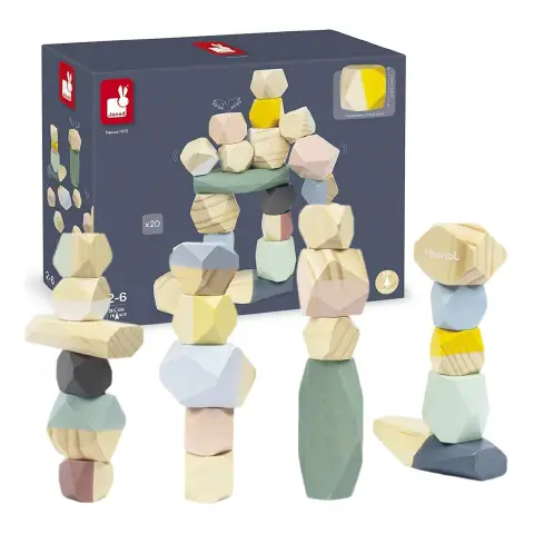 Pietre Impilabili In Legno Gioco Educativo Prima Infanzia