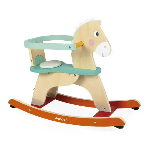 Janod Cavalluccio A Dondolo In Legno Colorato