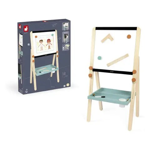 Janod - Lavagna Scolastica In Legno Doppia Faccia Educativa