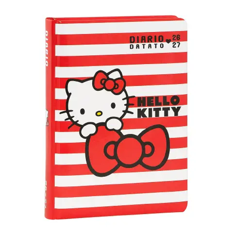 Diario Hello Kitty 2026 2027 Stripes 352 Pagine Datato