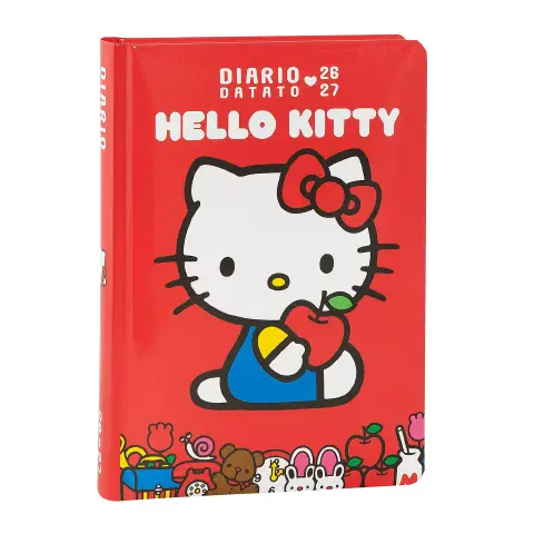 Diario Hello Kitty 2026 2027 Red 352 Pagine Datato