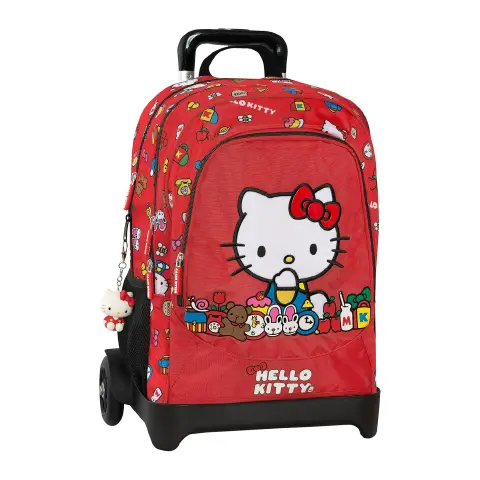 Zaino Hello Kitty Trolley Staccabile Scuola Organizzato