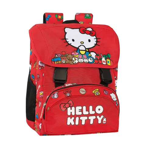 Zaino Hello Kitty Scuola Elementare Patta 26x37 cm
