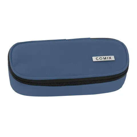 Astuccio Scuola Ovale Organizzato Comix Dusty Blue