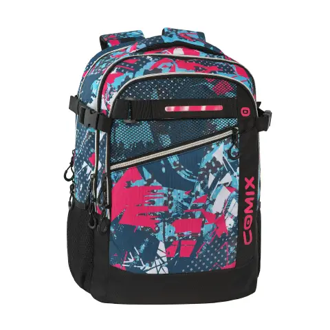 Zaino Scuola Organizzato Ergonomico Comix Wbs 2.0 Mix Pink