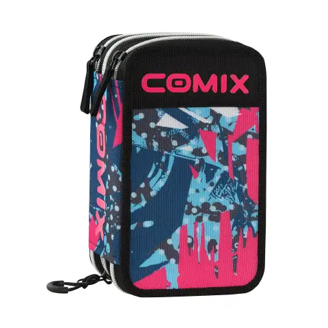 Astuccio Scuola Corredo 3 Zip Comix Wbs 2.0 Mix Pink