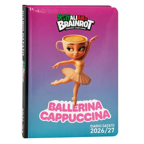 Skifidol Italian Brainrot Diario Datato 12 Mesi Standard Ballerina