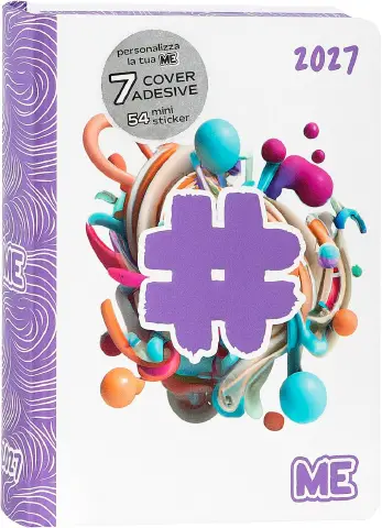 Me Diario Agenda 16 Mesi Dium Hashtag Lilac Color Me