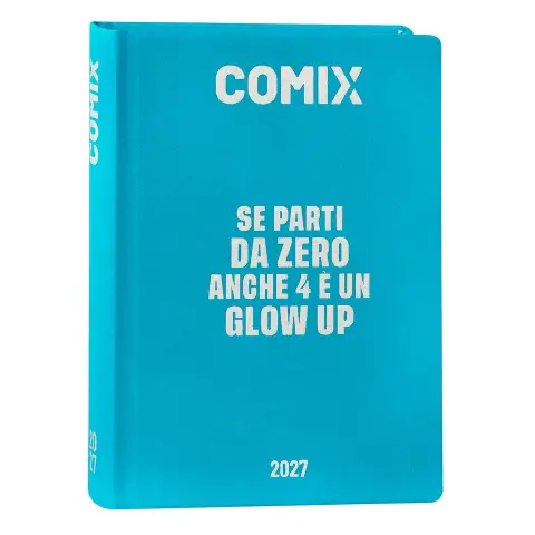 Comix Diario Agenda 16 Mesi Mini Azzurro