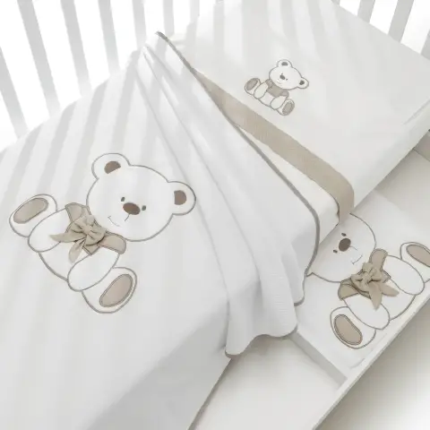 Coperta Lettino in Pile Tato Tortora Erbesi