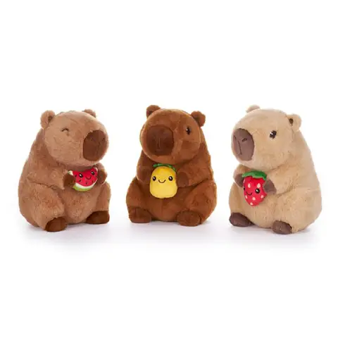 Peluche Capibara Con Frutto 25 Cm
