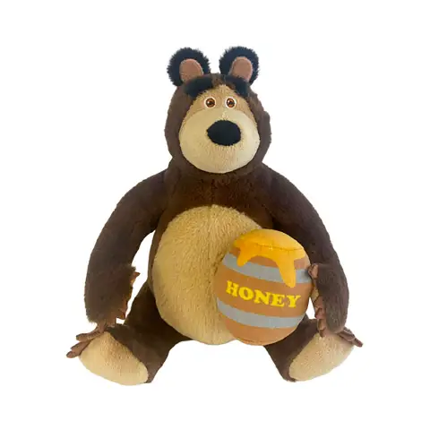 Peluche Orso Con Barilotto Di Miele 35 Cm