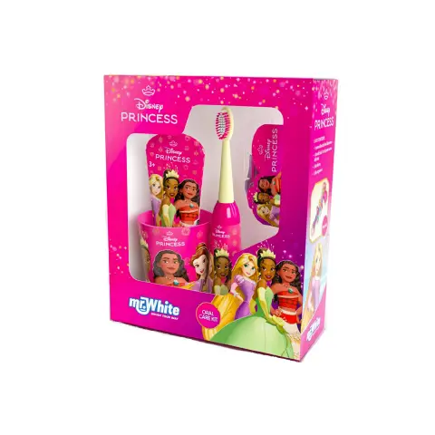 Principesse Set Regalo Spazzolino Turbo, Dentrificio, Bicchiere e Gadget