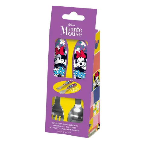 Minnie Set 2 Posate In Acciaio
