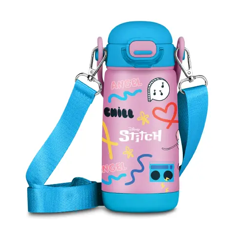 Borraccia Angel Stitch Bambini 400ml Inox Tracolla