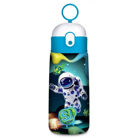 Borraccia SJ Gang con Cannuccia 460ml Inox 606