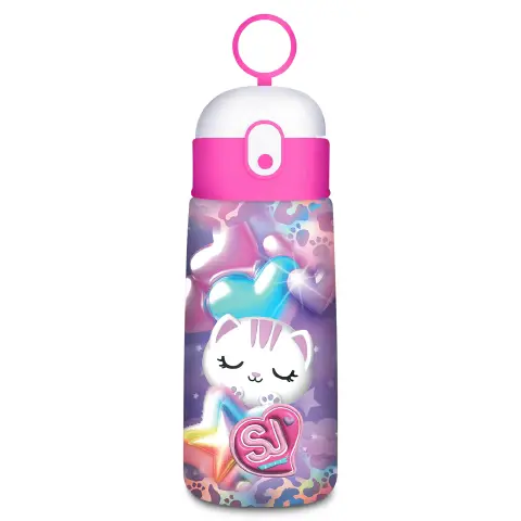 Borraccia SJ Gang con Cannuccia 460ml Inox 100