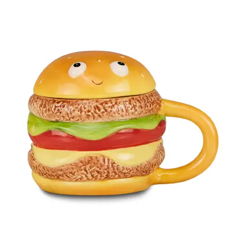 Tazza Cartomania Food Ceramica con Tappo