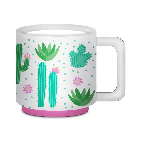 Tazza Cartomania Cactus Ceramica 15x11 cm