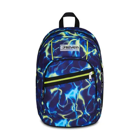 Zaino Scuola Seven Dual Electricvibe Boy 32 Litri Tasca PC Tablet