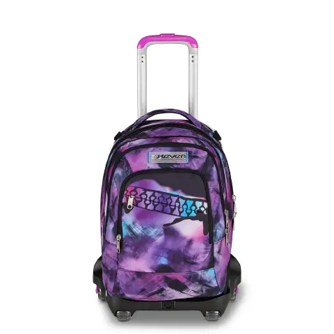 Trolley Zaino Scuola Seven Jack 8WD New Detach Pink Fusion