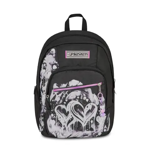 Zaino Scuola Seven Dual Detach Plumpy Line Girl 32 Litri
