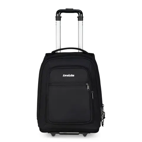 Zaino Trolley Bump Plain Grs Jet Black