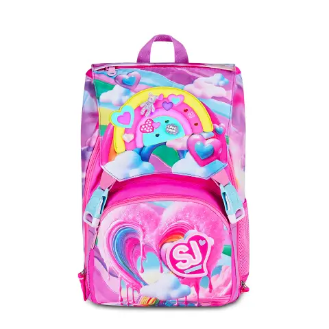 Zaino Scuola SJ Gang Joyful Pins Girl Sdoppiabile Big 24 Litri
