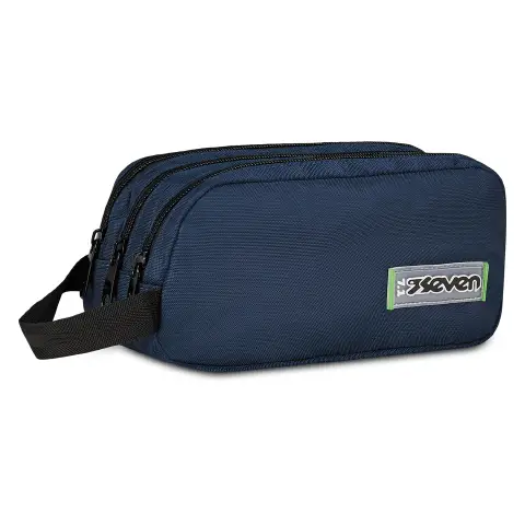 Freethink Unisex Bustina 3 Zip Deep Blue